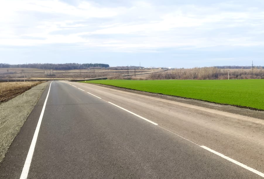 В Оренбургской области завершен капитальный ремонт боле 5 км трассы Бугуруслан – Старокутлумбетьево